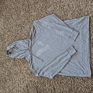 American Eagle Mens Shirt Hoodie Gray NWT Medium